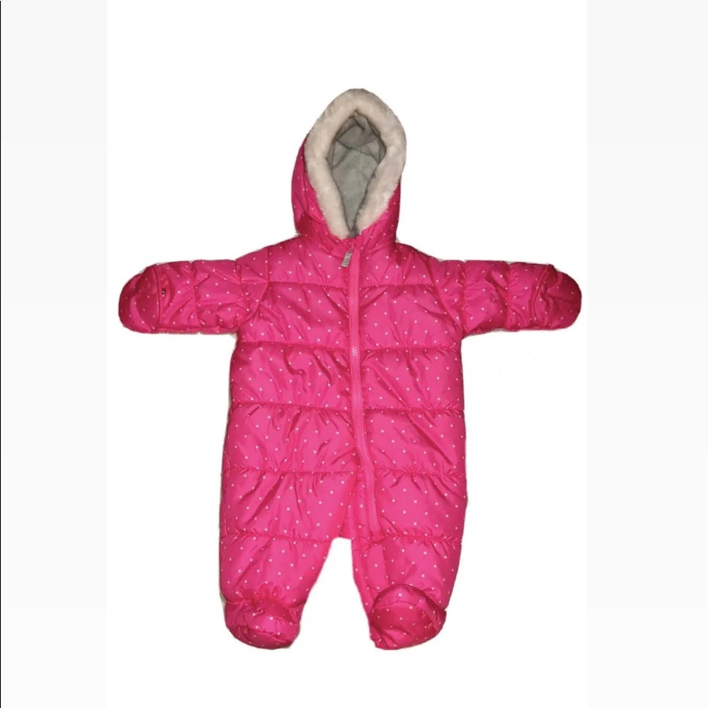 Infants snow suit pink 3-6 months